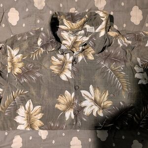 Batck Bay Men's Tropical Leaf Print Shirt